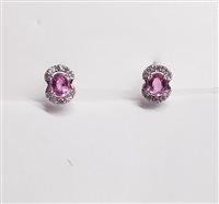 Earrings Soprana Woman in Gold Zaffiro rosa 1.05 Ct 79 OR ZAFFIRO ROSA - 79 OR ZAFFIRO ROSA